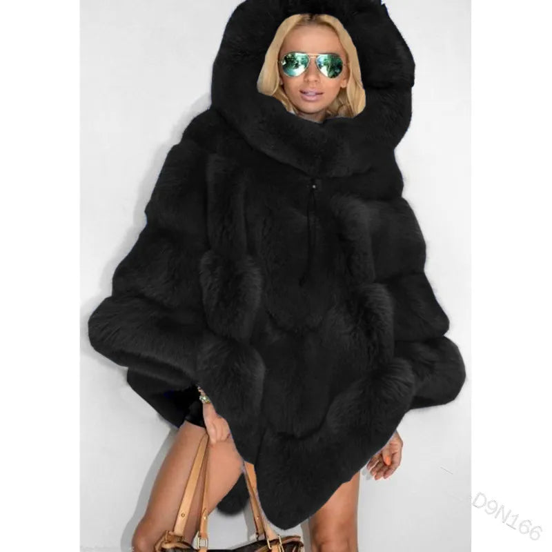Sapphire Empress Luxe Fur Cloak