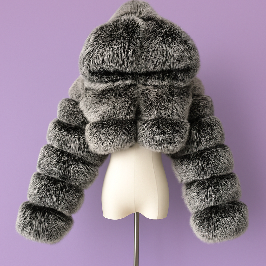 Frost Empress Luxe Hooded Fur Coat