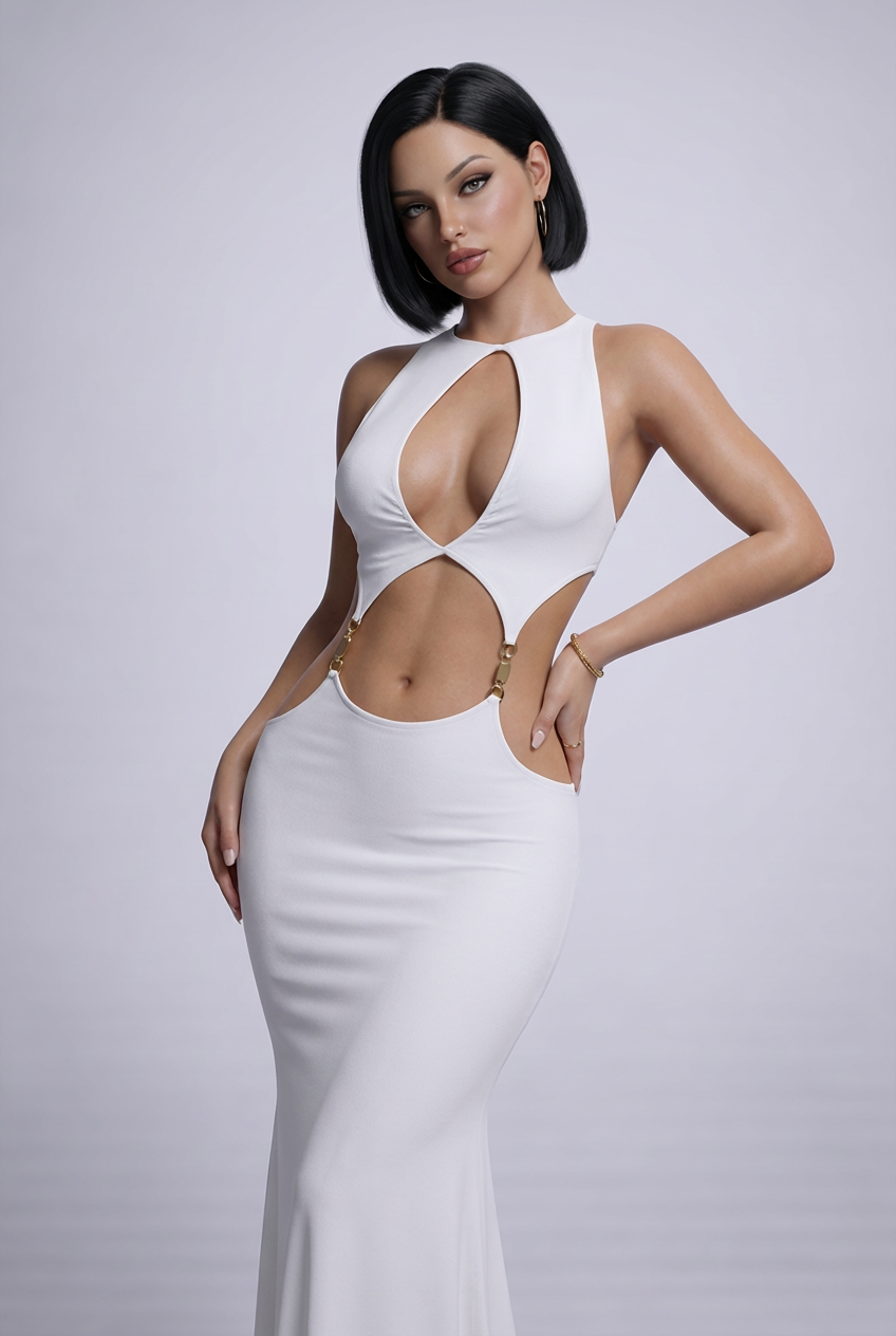 Royal Eclipse cut-out Gown