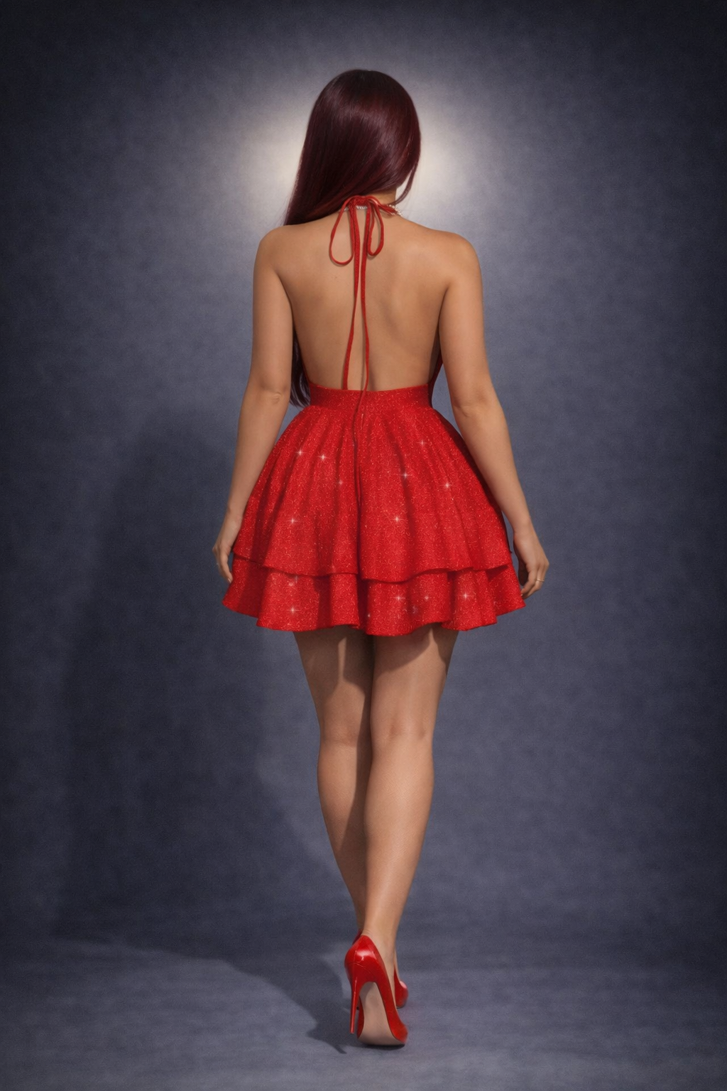 Sweetheart Royale Mini Dress