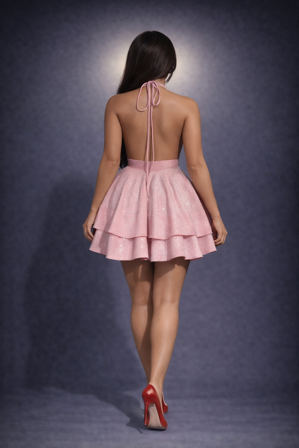 Sweetheart Royale Mini Dress