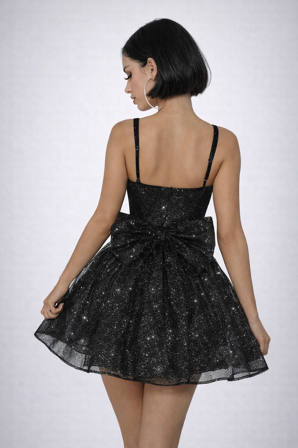 Midnight Sparkle Duchess Mini Dress
