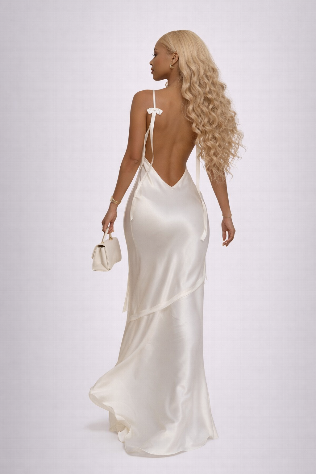 Rose Silk Empress Gown